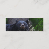 Profil oder Visitenkarte, schwarzer Bär Mini Visitenkarte (Rückseite)