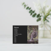 Profil oder Visitenkarte, Waldhuhn Visitenkarte (Stehend Vorderseite)