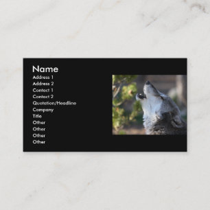 Profil oder Visitenkarte, Wolf Visitenkarte