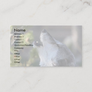 Profil oder Visitenkarte, Wolf Visitenkarte