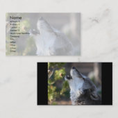 Profil oder Visitenkarte, Wolf Visitenkarte (Vorne/Hinten)