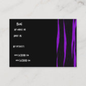 Profil Persönliche Namenskarte Lila (Rückseite)