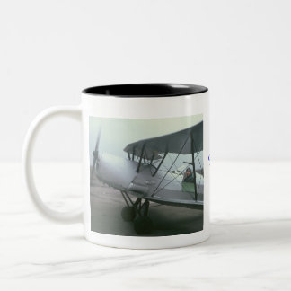 Profil, Profil, fliegender Jack Zweifarbige Tasse