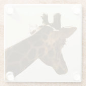 Profil Reticulate Giraffe Glasuntersetzer (Rückseite)