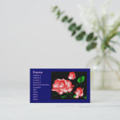 Profil "Rosa Florist" Visitenkarte (Stehend Vorderseite)
