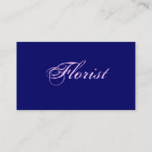 Profil "Rosa Florist" Visitenkarte (Rückseite)