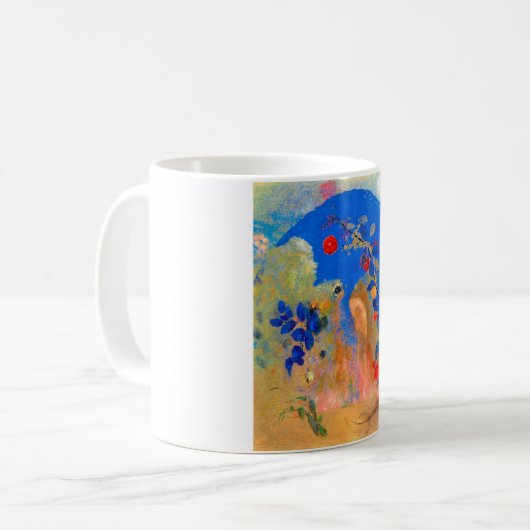 Profil unter einem Pfeil, Redon Kaffeetasse (Vorderseite Links)