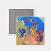 Profil unter einem Pfeil, Redon Magnet (Vorderseite/Rückseite)