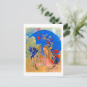 Profil unter einem Pfeil, Redon Postkarte (Stehend Vorderseite)