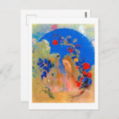 Profil unter einem Pfeil, Redon Postkarte (Vorne/Hinten)