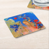 Profil unter einem Pfeil, Redon Rechteckiger Pappuntersetzer (angewinkelt)