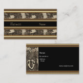 Profil Visitenkarte Wildtier Black Gold (Vorne/Hinten)