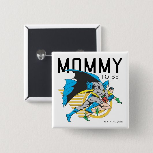 Profil von Batman und Robin | Mami zu sein Button (Vorne & Hinten)