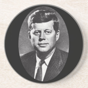 Profil von John F. Kennedy 1963 Getränkeuntersetzer