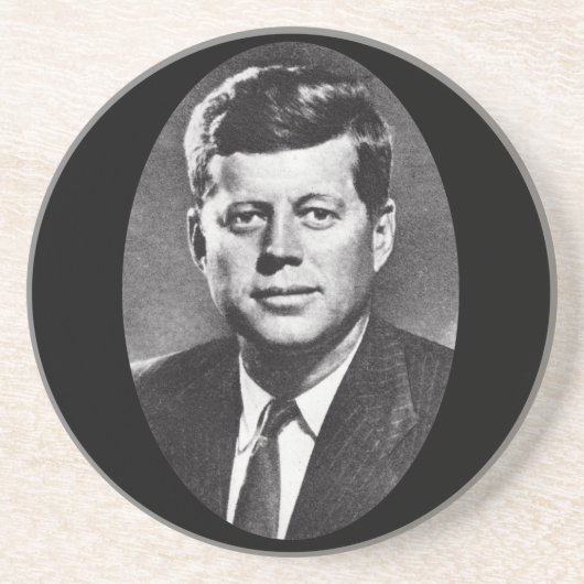 Profil von John F. Kennedy 1963 Getränkeuntersetzer (Vorne)