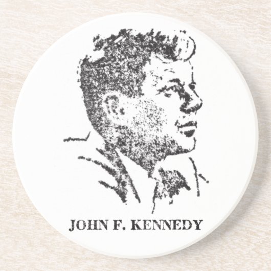 Profil von John F. Kennedy 1963 Untersetzer (Vorne)