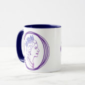 Profil von Queen Elizabeth Tasse (Vorderseite Links)