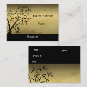 Profile Business Card Asisches Gold Visitenkarte (Vorne/Hinten)