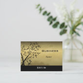 Profile Business Card Asisches Gold Visitenkarte (Stehend Vorderseite)