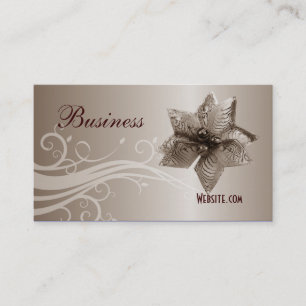 Profile Business Card Beige Swirl Jewel Visitenkarte