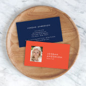 Profile-Foto Einfache Minimalistisch bearbeitbare  Visitenkarte