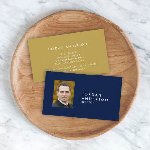 Profile-Foto Einfache Minimalistisch bearbeitbare Visitenkarte