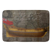 Profile Painting of Ship Jersey Badematte (Vorderseite)