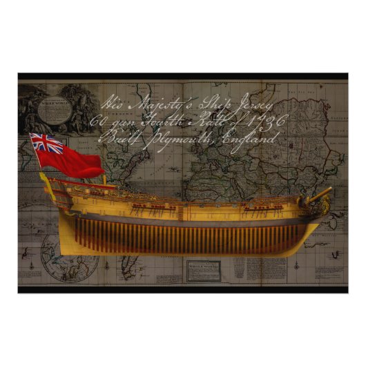 Profile Painting of Ship Jersey Fotodruck (Vorne)