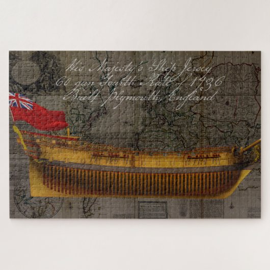 Profile Painting of Ship Jersey Puzzle (Horizontal)