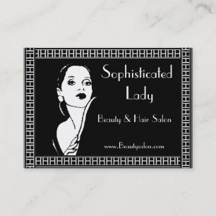 Profilkarte Sophisticated Lady Beauty Hair Salon Visitenkarte