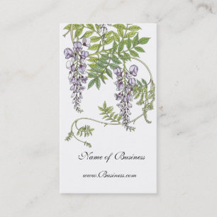 Profilkarte Vintage Lavendel Weiß Visitenkarte