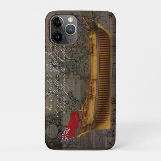Profilmalerei des Schiffes Jersey Case-Mate iPhone Hülle (Rückseite)