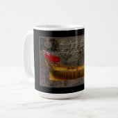Profilmalerei des Schiffes Jersey Kaffeetasse (Vorderseite Links)
