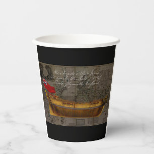 Profilmalerei des Schiffes Jersey Pappbecher