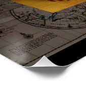 Profilmalerei des Schiffes Jersey Poster (Ecke)