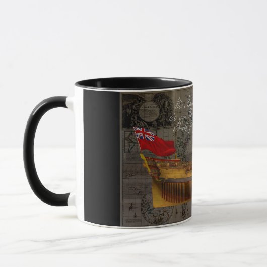 Profilmalerei des Schiffes Jersey Tasse (Links)