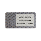 Profilplatte Adressaufkleber (Vorne)