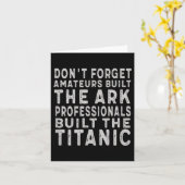 Profis bauten die Titanic als Motivation Karte (Gelbe Blume)