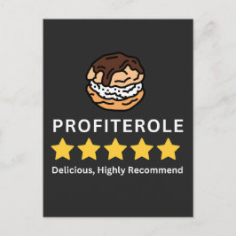 Profiterole 5 Sterne für Profiterolenliebhaber Postkarte