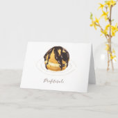 Profiterole Card Karte (Gelbe Blume)
