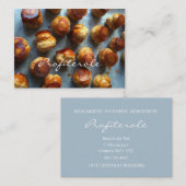Profiterole Tee-Salon-Visitenkarten Visitenkarte (Vorne/Hinten)