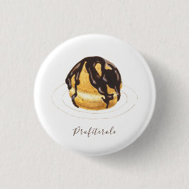 Profiterole Wasserfarbe Button