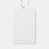 Profiterole Wasserfarbe Geschenkanhänger (Rückseite)