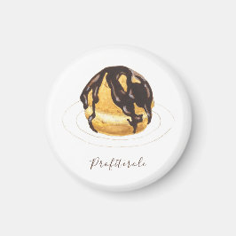Profiterole Wasserfarbe Magnet