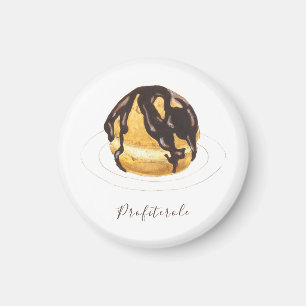 Profiterole Wasserfarbe Magnet
