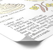 Profiteroles-Rezept Poster (Ecke)