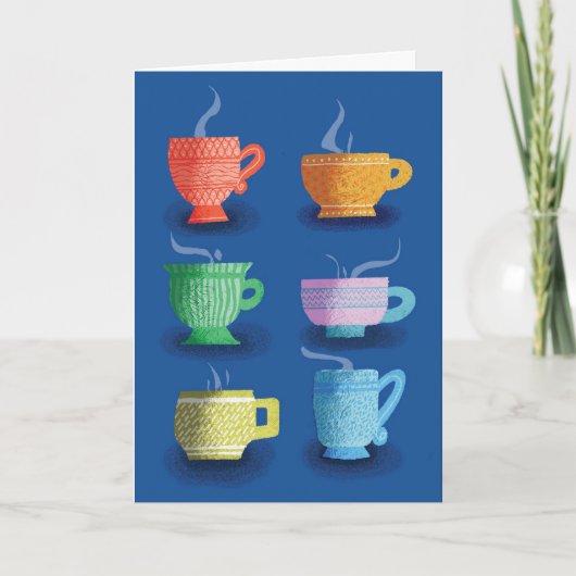 Profitieren Sie von der Gruppe sechs Cups mit damp Karte (Vorderseite)