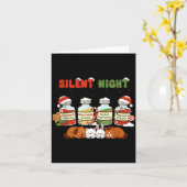 Profol Silent Night Funny Vet Tech Christmas Karte (Gelbe Blume)