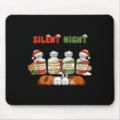 Profol Silent Night Funny Vet Tech Christmas  Mousepad (Vorne)