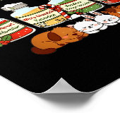 Profol Silent Night Funny Vet Tech Christmas Poster (Ecke)